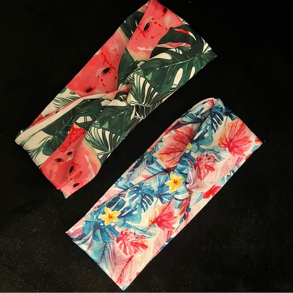Accessories - 3/$15 Tropical Print Headbands Set